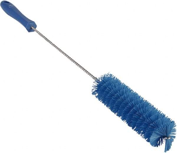 Vikan - 1-5/8" Diam Polyester Valve Brush - 19-5/8" OAL, 5-5/8" Head Length, Polypropylene & Stainless Steel Handle - A1 Tooling