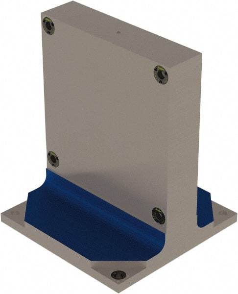 Jergens - 15.748" Square Fixture Column - Flat Plate Surface, Steel, 16" Base Width x 16" Base Length - A1 Tooling