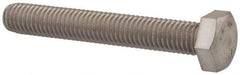 Value Collection - M8x1.25mm Metric Coarse, 55mm Length Under Head Hex Head Cap Screw - Fully Threaded, Grade 18-8 & Austenitic A2 Stainless Steel, Uncoated, 13mm Hex - A1 Tooling