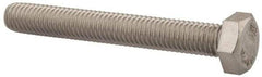 Value Collection - M8x1.25mm Metric Coarse, 60mm Length Under Head Hex Head Cap Screw - Fully Threaded, Grade 18-8 & Austenitic A2 Stainless Steel, Uncoated, 13mm Hex - A1 Tooling