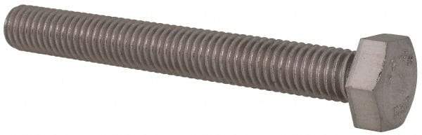 Value Collection - M8x1.25mm Metric Coarse, 65mm Length Under Head Hex Head Cap Screw - Fully Threaded, Grade 18-8 & Austenitic A2 Stainless Steel, Uncoated, 13mm Hex - A1 Tooling