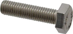 Value Collection - M10x1.50mm Metric Coarse, 40mm Length Under Head Hex Head Cap Screw - Fully Threaded, Grade 18-8 & Austenitic A2 Stainless Steel, Uncoated, 17mm Hex - A1 Tooling