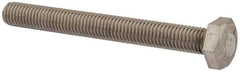 Value Collection - M10x1.50mm Metric Coarse, 90mm Length Under Head Hex Head Cap Screw - Fully Threaded, Grade 18-8 & Austenitic A2 Stainless Steel, Uncoated, 17mm Hex - A1 Tooling