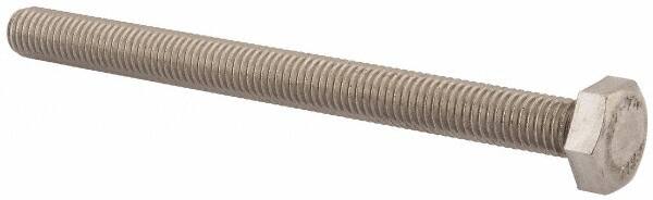 Value Collection - M10x1.50mm Metric Coarse, 120mm Length Under Head Hex Head Cap Screw - Fully Threaded, Grade 18-8 & Austenitic A2 Stainless Steel, Uncoated, 17mm Hex - A1 Tooling