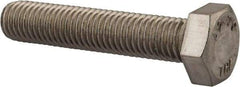 Value Collection - M12x1.75mm Metric Coarse, 60mm Length Under Head Hex Head Cap Screw - Fully Threaded, Grade 18-8 & Austenitic A2 Stainless Steel, Uncoated, 19mm Hex - A1 Tooling