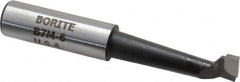 Borite - 7/16" Min Bore Diam, 1-11/16" Max Bore Depth, 1/2 Shank Diam, Boring Bar - Right Hand Cut, Carbide-Tipped, Black Oxide Finish - Exact Industrial Supply