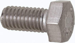 Value Collection - M5x0.80mm Metric Coarse, 10mm Length Under Head Hex Head Cap Screw - Fully Threaded, Grade 316 & Austenitic A4 Stainless Steel, Uncoated, 8mm Hex - A1 Tooling