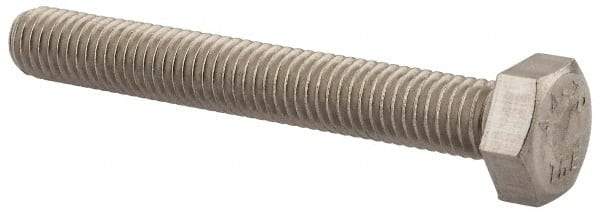 Value Collection - M8x1.25mm Metric Coarse, 60mm Length Under Head Hex Head Cap Screw - Fully Threaded, Grade 316 & Austenitic A4 Stainless Steel, Uncoated, 13mm Hex - A1 Tooling