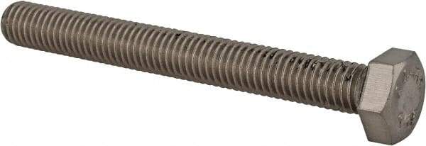 Value Collection - M8x1.25mm Metric Coarse, 70mm Length Under Head Hex Head Cap Screw - Fully Threaded, Grade 316 & Austenitic A4 Stainless Steel, Uncoated, 13mm Hex - A1 Tooling