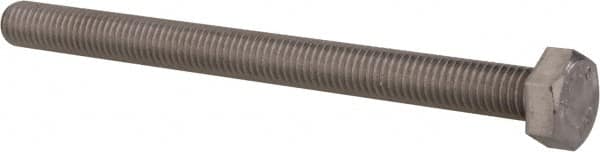 Value Collection - M8x1.25mm Metric Coarse, 100mm Length Under Head Hex Head Cap Screw - Fully Threaded, Grade 316 & Austenitic A4 Stainless Steel, Uncoated, 13mm Hex - A1 Tooling