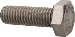 Value Collection - M12x1.75mm Metric Coarse, 35mm Length Under Head Hex Head Cap Screw - Fully Threaded, Grade 316 & Austenitic A4 Stainless Steel, Uncoated, 19mm Hex - A1 Tooling