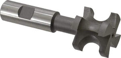 Value Collection - 3/8" Radius, 3/4" Circle Diam, 1-1/2" Cutter Diam, 1-1/2" Cutting Width, Shank Connection, Concave Radius Cutter - 3/4" Shank Diam, 4-3/16" OAL, High Speed Steel, Uncoated, 4 Teeth, Weldon Flat - A1 Tooling