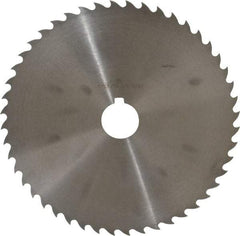 Value Collection - 8" Diam x 3/32" Blade Thickness x 1-1/4" Arbor Hole Diam, 48 Tooth Slitting and Slotting Saw - Arbor Connection, Right Hand, Uncoated, High Speed Steel, Concave Ground, Contains Keyway - A1 Tooling