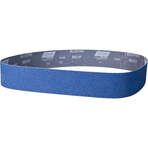 2 × 48″ BlueFire Cloth Narrow Benchstand Belt 80 Grit R821P Zirconia Alumina - A1 Tooling