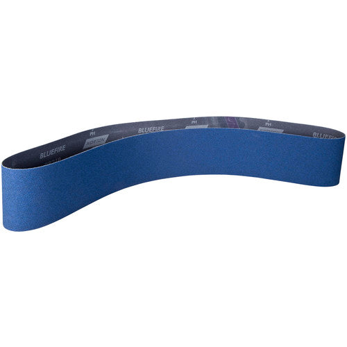 ‎2-1/2 × 60″ BlueFire Cloth Narrow Benchstand Belt 60 Grit R821P Zirconia Alumina - A1 Tooling