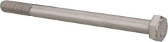 Value Collection - M8x1.25mm Metric Coarse, 110mm Length Under Head Hex Head Cap Screw - Partially Threaded, Grade 316 & Austenitic A4 Stainless Steel, Uncoated, 13mm Hex - A1 Tooling