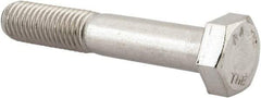 Value Collection - M12x1.75mm Metric Coarse, 70mm Length Under Head Hex Head Cap Screw - Partially Threaded, Grade 316 & Austenitic A4 Stainless Steel, Uncoated, 19mm Hex - A1 Tooling