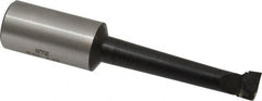 Made in USA - 9/16" Min Bore Diam, 3" Max Bore Depth, 1 Shank Diam, Boring Bar - Right Hand Cut, Carbide-Tipped, Bright Finish - Exact Industrial Supply