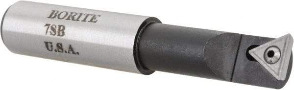 Borite - 7/16" Min Bore Diam, 2-3/4" OAL, 1/2" Shank Diam, 7SB Indexable Boring Bar - 1-1/4" Max Bore Depth, TT 221 Insert, Screw Holding Method - A1 Tooling