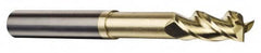 Accupro - 1/2", 3 Flute, Single End, Solid Carbide, 0.12" Corner Radius End Mill - 3" OAL, 37° Helix, Right Hand Flute, 5/8" LOC, Right Hand Cut, 1-3/8" Extended Reach - A1 Tooling