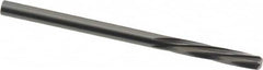 Magafor - 3.241mm Solid Carbide 6 Flute Chucking Reamer - Spiral Flute, 0.1276" Straight Shank, 19/32" Flute Length, 2-1/4" OAL - A1 Tooling