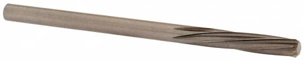 Magafor - 3.3096mm Solid Carbide 6 Flute Chucking Reamer - Spiral Flute, 0.1303" Straight Shank, 19/32" Flute Length, 2-1/4" OAL - A1 Tooling