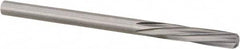 Magafor - 3.5103mm Solid Carbide 6 Flute Chucking Reamer - Spiral Flute, 0.1382" Straight Shank, 19/32" Flute Length, 2-1/4" OAL - A1 Tooling