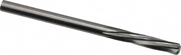 Magafor - #27 Solid Carbide 6 Flute Chucking Reamer - Spiral Flute, 0.1441" Straight Shank, 19/32" Flute Length, 2-1/4" OAL - A1 Tooling