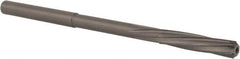 Magafor - #16 Solid Carbide 6 Flute Chucking Reamer - Spiral Flute, 0.177" Straight Shank, 53/64" Flute Length, 3-5/32" OAL - A1 Tooling