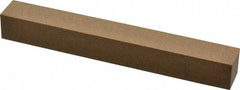 Made in USA - 6" Long x 3/4" Wide x 3/4" Thick, Aluminum Oxide Sharpening Stone - Square, Medium Grade - A1 Tooling