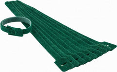 SpeedTech - 13" Long Green Nylon & Polyethylene Mountable Cable Tie - 40 Lb Tensile Strength, 3-1/4" Max Bundle Diam - A1 Tooling