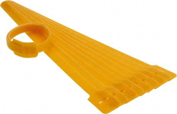 SpeedTech - 13" Long Yellow Nylon & Polyethylene Mountable Cable Tie - 40 Lb Tensile Strength, 3-1/4" Max Bundle Diam - A1 Tooling