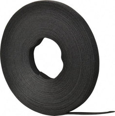 SpeedTech - 75' Long Black Nylon & Polyethylene Hook & Loop Strap - 50 Lb Tensile Strength - A1 Tooling