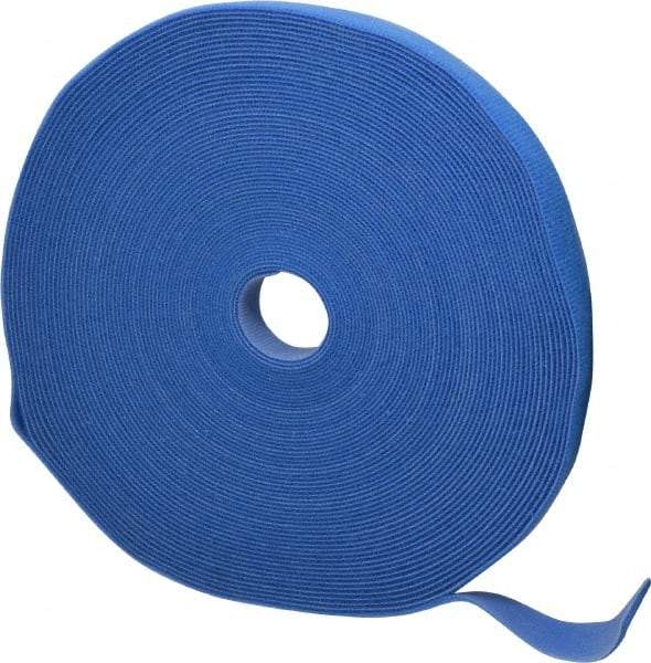 SpeedTech - 75' Long Blue Nylon & Polyethylene Hook & Loop Strap - 50 Lb Tensile Strength - A1 Tooling