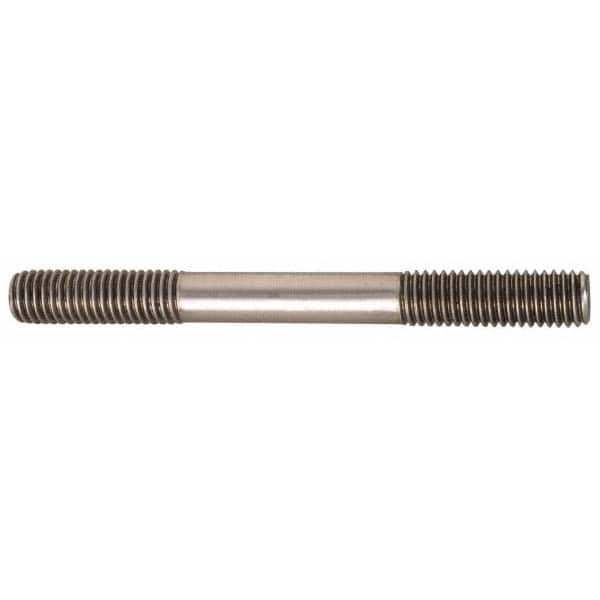 3/4-10 10″ OAL Equal Double Threaded Stud Stainless Steel, 2″ Equal Thread Length