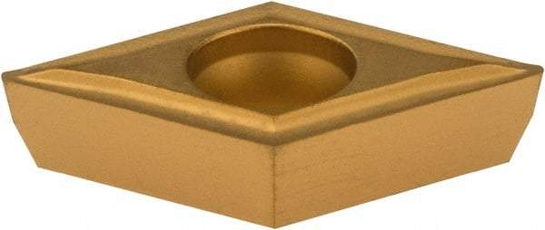 Value Collection - DPMT32.51 Grade TCN55 Carbide Turning Insert - TiN Finish, 55° Diamond, 3/8" Inscr Circle, 5/32" Thick, 1/64" Corner Radius - A1 Tooling