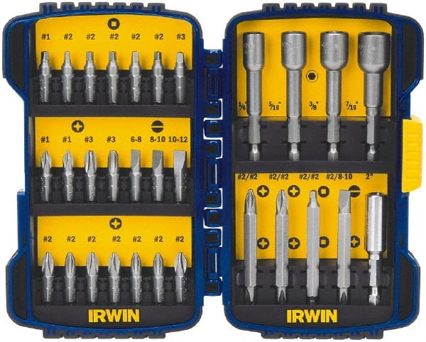 Irwin - 30 Pc Screwdriver Bit Set - Exact Industrial Supply