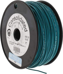 Made in USA - 20 AWG, 10 Strand, 500' OAL, Tinned Copper Hook Up Wire - Green PVC Jacket, 0.07" Diam - A1 Tooling