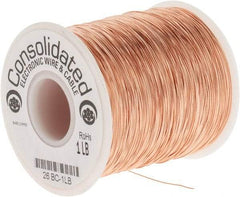 Made in USA - 26 AWG, 0.0159 Inch Diameter, 1279 Ft., Solid, Grounding Wire - Copper, ASTM B3, QQ-W-343 Type S, RoHS Compliant - A1 Tooling