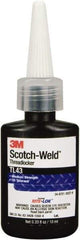 3M - 10 mL, Purple, Medium Strength Liquid Threadlocker - Series TL43, 24 Hour Full Cure Time, Hand Tool Removal - A1 Tooling