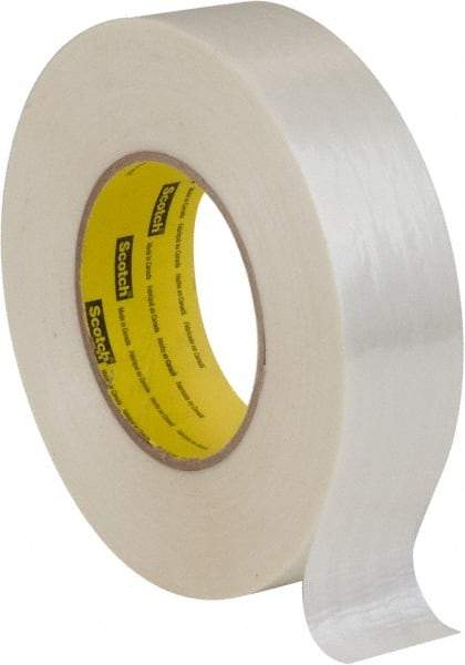 3M - 3" x 60 Yd Clear Rubber Adhesive Packaging Tape - Polyester Film Backing, 7 mil Thick, 380 Lb Tensile Strength, Series 8919MSR - A1 Tooling