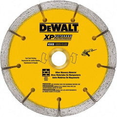 DeWALT - 6" Diam, 7/8" Arbor Hole Diam, Wet & Dry Cut Saw Blade - Diamond-Tipped, Standard Round Arbor - A1 Tooling