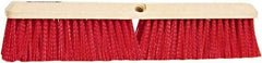 PRO-SOURCE - 24" General Purpose Polypropylene Push Broom - 3" Bristle Length, Plastic Block, Threaded Handle Connection, Handle Sold Separately - A1 Tooling