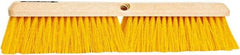 PRO-SOURCE - 18" General Purpose Polypropylene Push Broom - 3" Bristle Length, Plastic Block, Threaded Handle Connection, Handle Sold Separately - A1 Tooling