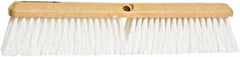 PRO-SOURCE - 18" General Purpose Polypropylene Push Broom - 3" Bristle Length, Plastic Block, Threaded Handle Connection, Handle Sold Separately - A1 Tooling