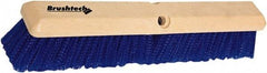 PRO-SOURCE - 18" General Purpose Polypropylene Push Broom - 3" Bristle Length, Plastic Block, Threaded Handle Connection, Handle Sold Separately - A1 Tooling