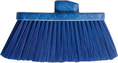 PRO-SOURCE - 10" Wide, Blue Polypropylene Bristles, Angled Broom - Threaded Handle, 10 Inch Wide Broom, Blue Bristles, Handle Sold Separately - A1 Tooling