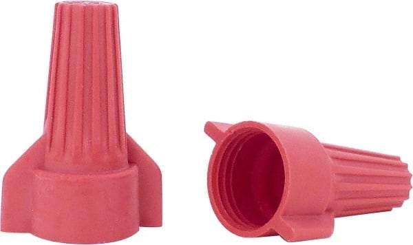 Ideal - 2, 14 to 5, 12 AWG, 600 Volt, Flame Retardant, Wing Twist on Wire Connector - Red, 221°F - A1 Tooling