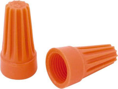 Ideal - 2, 18 to 2, 14 AWG, 600 Volt, Flame Retardant, Standard Twist on Wire Connector - Orange, 221°F - A1 Tooling