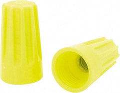 Ideal - 2, 18 to 4, 14 + 1, 18 AWG, 600 Volt, Flame Retardant, Standard Twist on Wire Connector - Yellow, 221°F - A1 Tooling